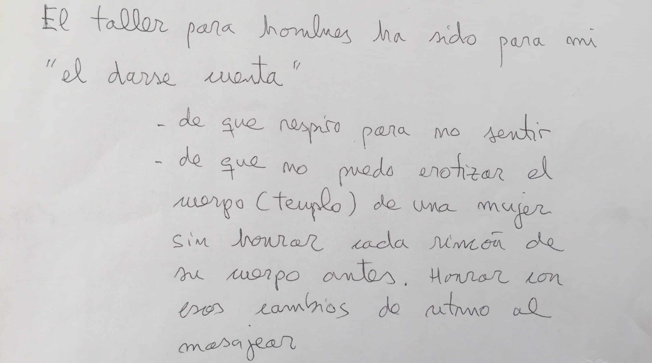Testimonio taller hombres 4
