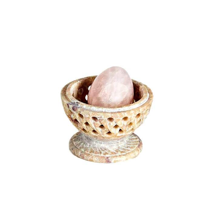 Huevo vaginal de Cuarzo rosa - Imagen 2