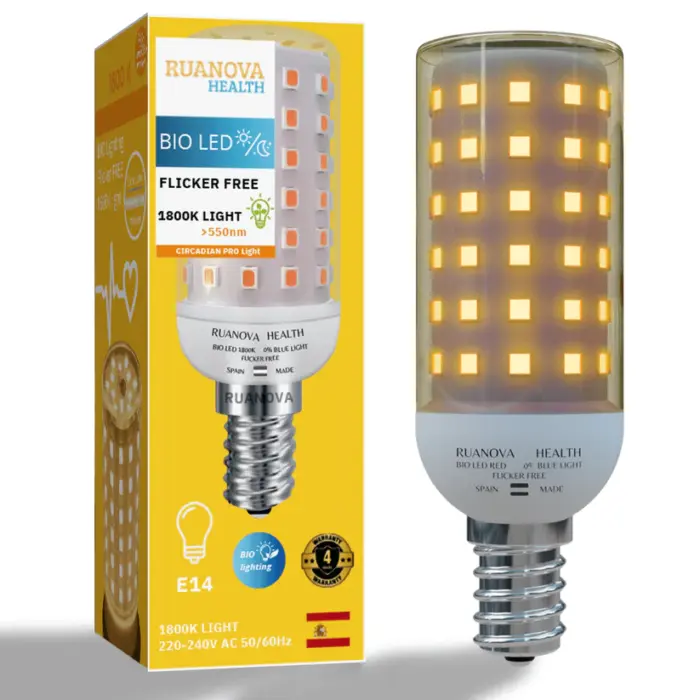 Bombilla BIO LED Luz Naranja 14mm - Imagen 4