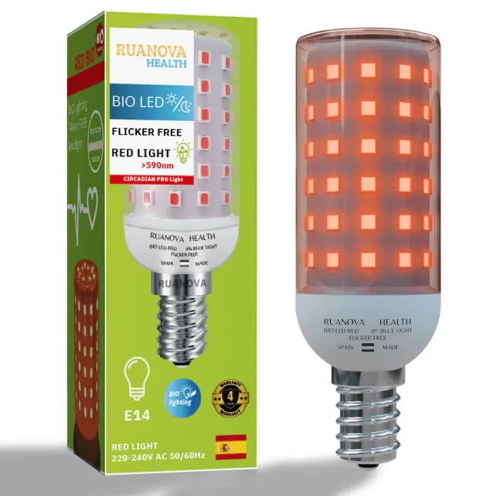 Bombilla BIO LED Luz Roja 14mm - Imagen 4