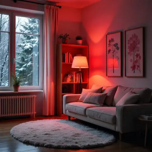 Bombilla BIO LED Luz Roja 27mm